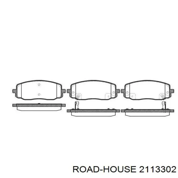Klocki hamulcowe przednie tarczowe Road House 2113302 cena, od 23,09 USD