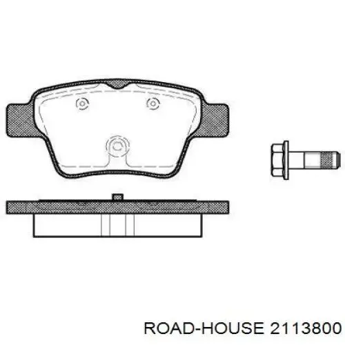 Okładziny (klocki) do hamulców tarczowych tylne Road House 2113800 cena, od 17,73 USD