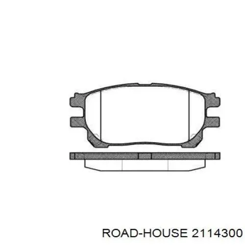Klocki hamulcowe przednie tarczowe Road House 2114300 cena, od 40,81 USD