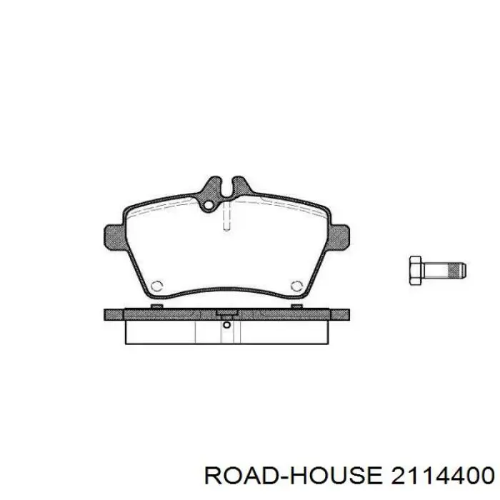 Klocki hamulcowe przednie tarczowe Road House 2114400 cena, od 38,10 USD