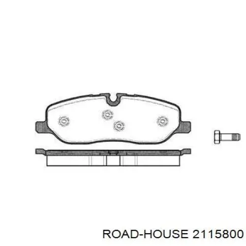 Klocki hamulcowe przednie tarczowe Road House 2115800 cena, od 31,03 USD