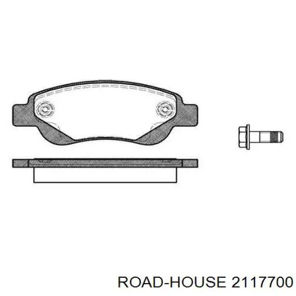 Klocki hamulcowe przednie tarczowe Road House 2117700 cena, od 22,60 USD