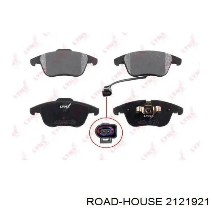 Klocki hamulcowe przednie tarczowe Road House 2121921 cena, od 33,56 USD