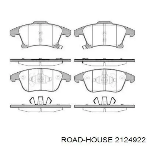 2124922 Road House Klocki hamulcowe przednie tarczowe