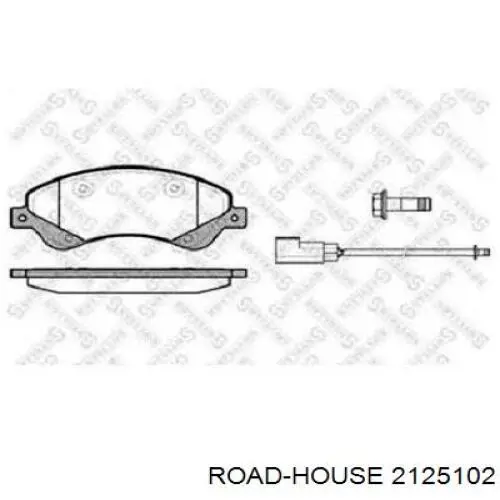 Klocki hamulcowe przednie tarczowe Road House 2125102 cena, od 29,10 USD
