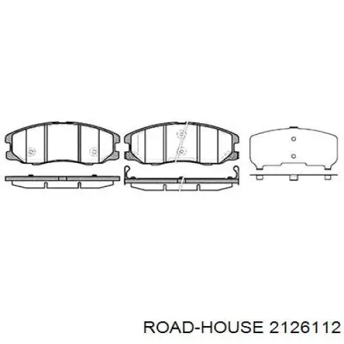 Klocki hamulcowe przednie tarczowe Road House 2126112 cena, od 28,01 USD