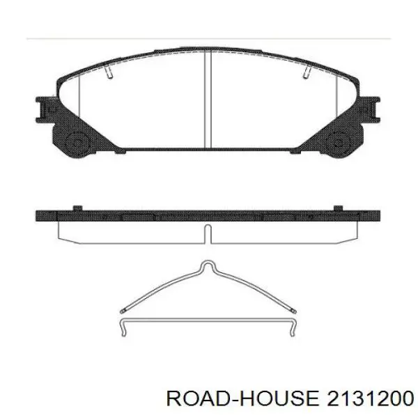Klocki hamulcowe przednie tarczowe Road House 2131200 cena, od 28,82 USD