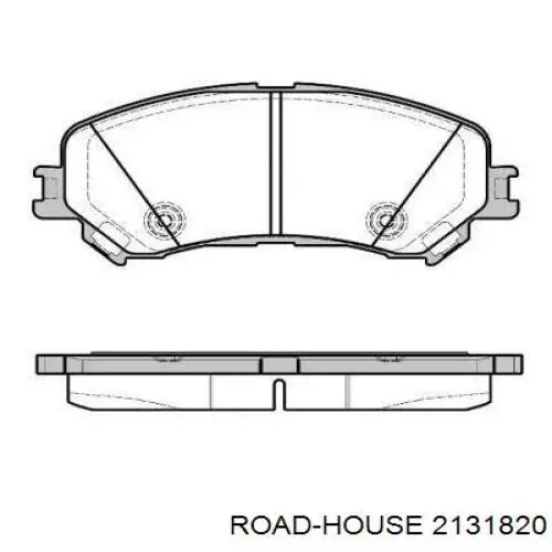 2131820 Road House Klocki hamulcowe przednie tarczowe
