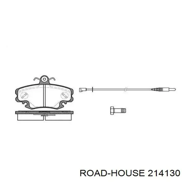 Klocki hamulcowe przednie tarczowe Road House 214130 cena, od 21,78 USD
