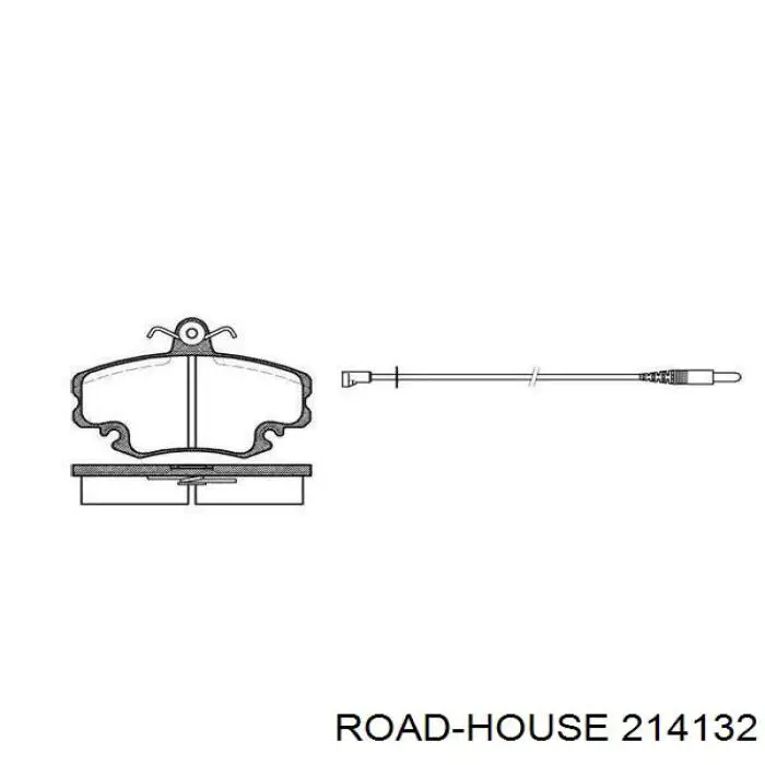 Klocki hamulcowe przednie tarczowe Road House 214132 cena, od 21,78 USD