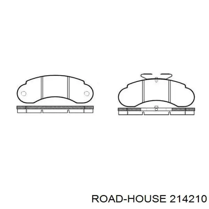 Klocki hamulcowe przednie tarczowe Road House 214210 cena, od 32,25 USD