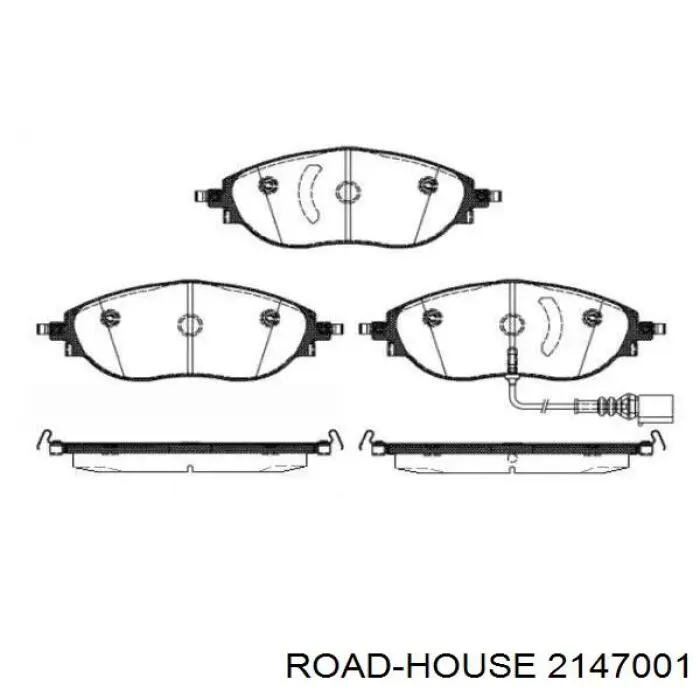 Klocki hamulcowe przednie tarczowe Road House 2147001 cena, od 42,00 USD