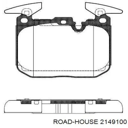 21491.00 Road House klocki hamulcowe przednie tarczowe