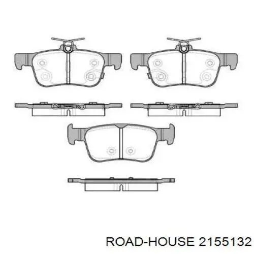 21551.32 Road House okładziny (klocki do hamulców tarczowych tylne)