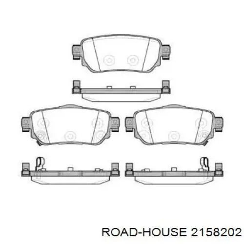Okładziny (klocki) do hamulców tarczowych tylne Road House 2158202 cena, od 25,75 USD