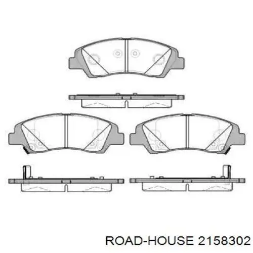 2158302 Road House Klocki hamulcowe przednie tarczowe