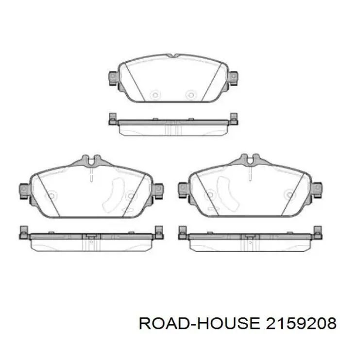 21592.08 Road House klocki hamulcowe przednie tarczowe