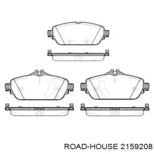 Klocki hamulcowe przednie tarczowe Road House 2159208 cena, od 37,59 USD