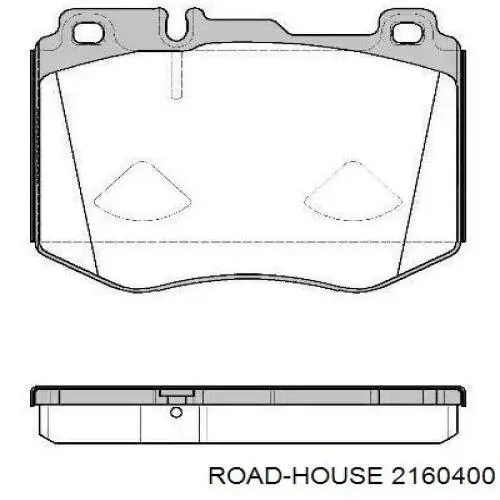 2160400 Road House klocki hamulcowe przednie tarczowe