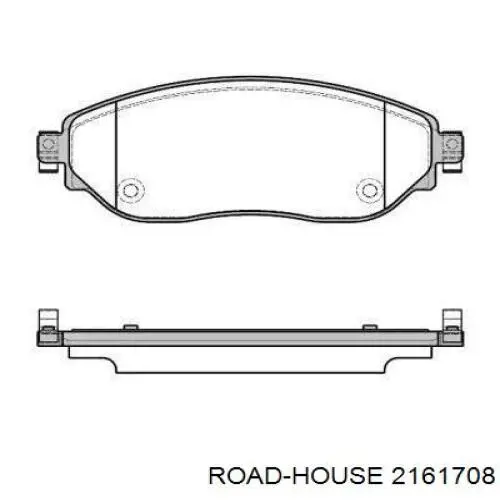 Klocki hamulcowe przednie tarczowe Road House 2161708 cena, od 34,39 USD