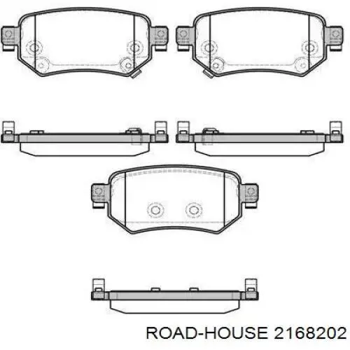 21682.02 Road House okładziny (klocki do hamulców tarczowych tylne)