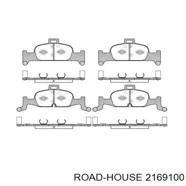 Klocki hamulcowe przednie tarczowe Road House 2169100 cena, od 64,56 USD