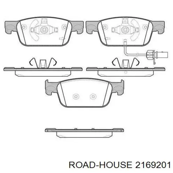 2169201 Road House Klocki hamulcowe przednie tarczowe