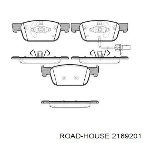 Klocki hamulcowe przednie tarczowe Road House 2169201 cena, od 44,59 USD