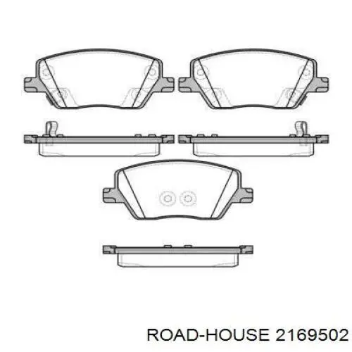 2169502 Road House Klocki hamulcowe przednie tarczowe