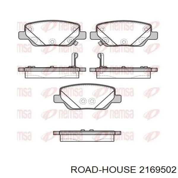 Klocki hamulcowe przednie tarczowe Road House 2169502 cena, od 29,23 USD