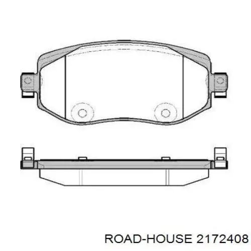 2172408 Road House Klocki hamulcowe przednie tarczowe