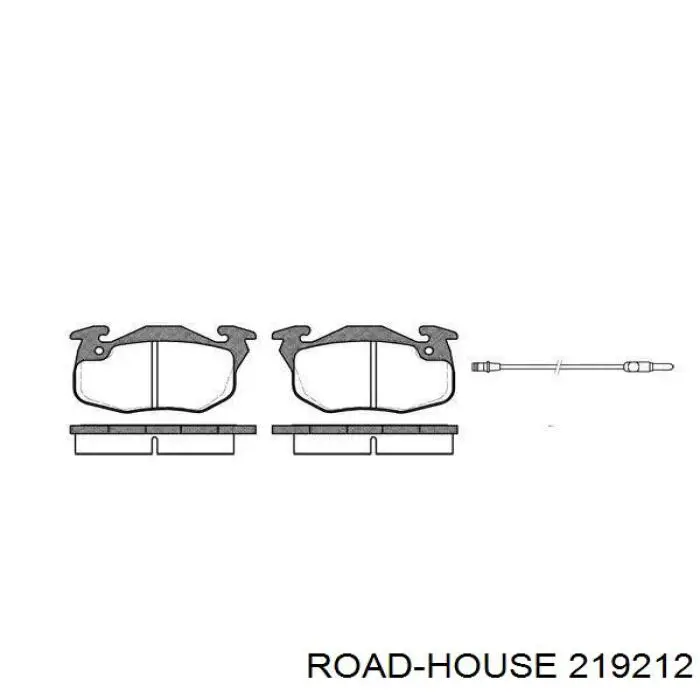 Klocki hamulcowe przednie tarczowe Road House 219212 cena, od 20,71 USD