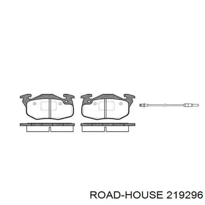 2192.96 Road House klocki hamulcowe przednie tarczowe