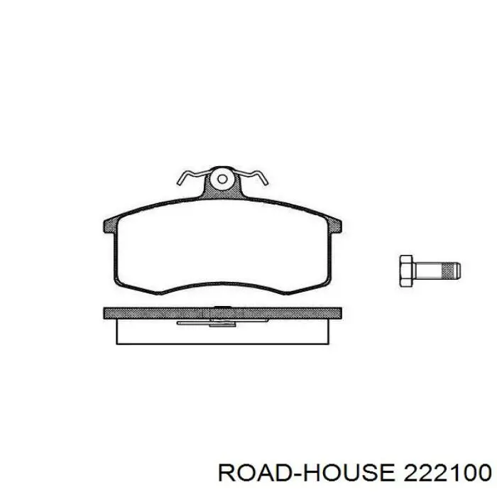 Klocki hamulcowe przednie tarczowe Road House 222100 cena, od 20,80 USD