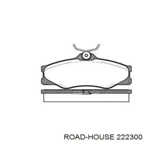 Klocki hamulcowe przednie tarczowe 222300 ROAD HOUSE