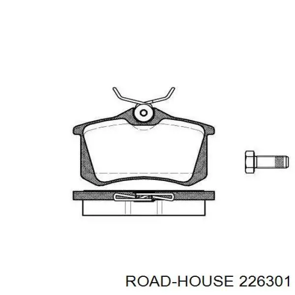 Okładziny (klocki) do hamulców tarczowych tylne Road House 226301 cena, od 19,96 USD