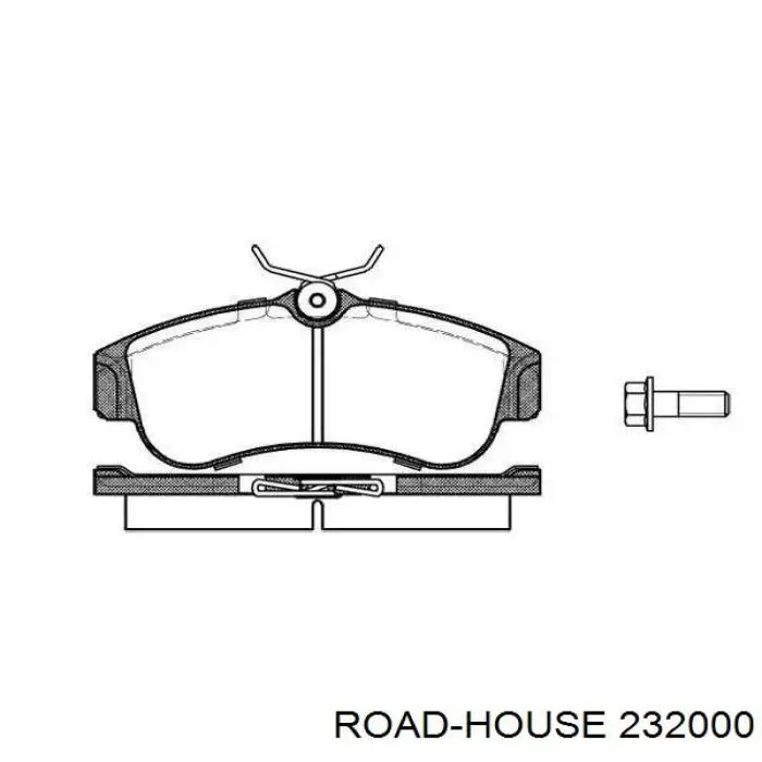 Klocki hamulcowe przednie tarczowe Road House 232000 cena, od 23,73 USD