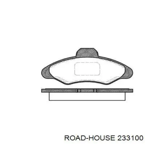 Klocki hamulcowe przednie tarczowe Road House 233100 cena, od 24,37 USD
