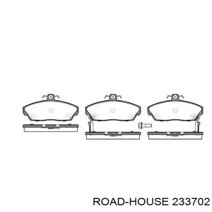 Klocki hamulcowe przednie tarczowe Road House 233702 cena, od 17,18 USD