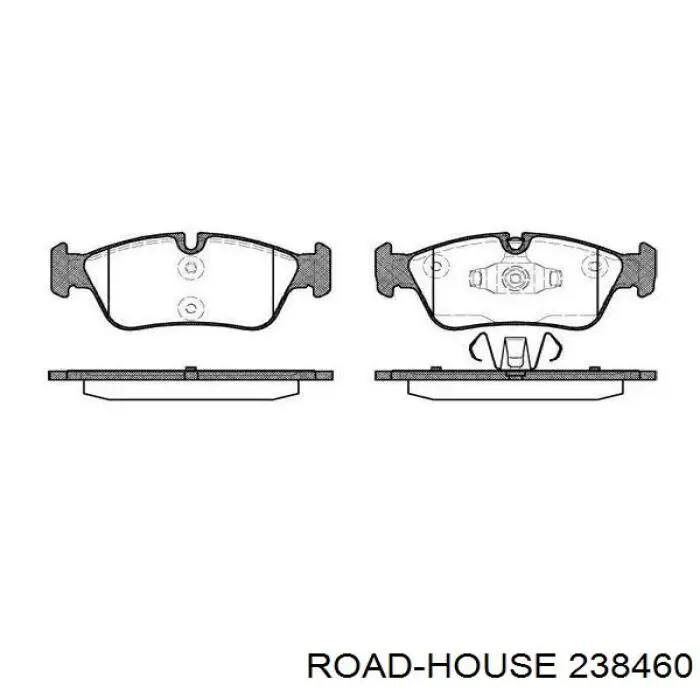 Klocki hamulcowe przednie tarczowe Road House 238460 cena, od 29,63 USD