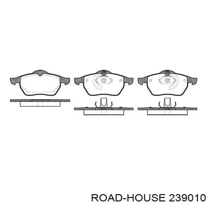 Klocki hamulcowe przednie tarczowe Road House 239010 cena, od 24,62 USD