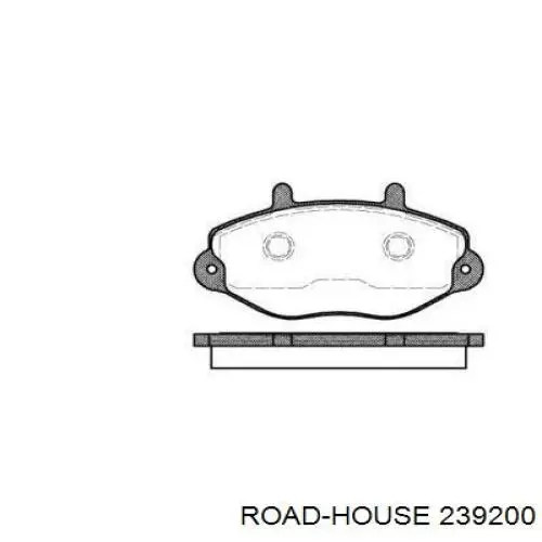 Do koszyka 239200 Road House Klocki hamulcowe przednie tarczowe