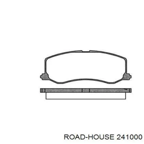 Klocki hamulcowe przednie tarczowe Road House 241000 cena, od 17,55 USD
