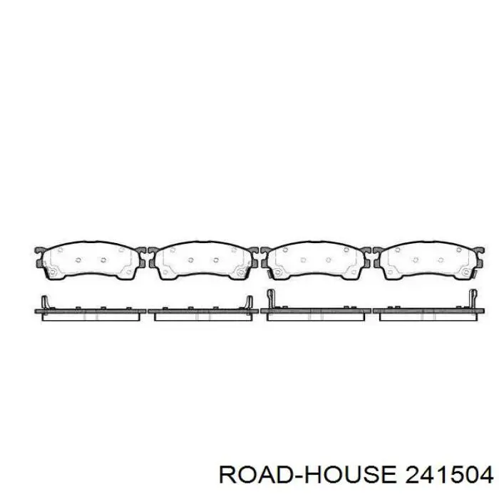 Klocki hamulcowe przednie tarczowe Road House 241504 cena, od 26,73 USD