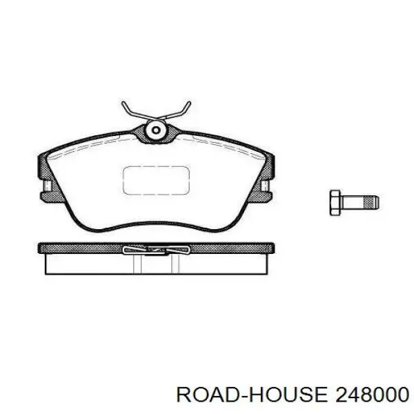 Klocki hamulcowe przednie tarczowe Road House 248000 cena, od 26,95 USD