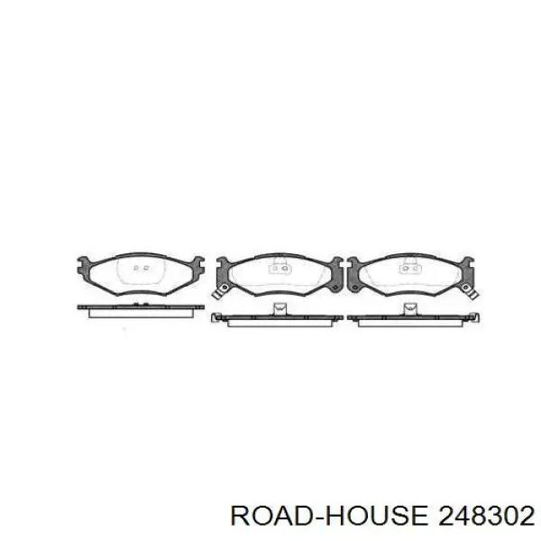Klocki hamulcowe przednie tarczowe Road House 248302 cena, od 37,17 USD