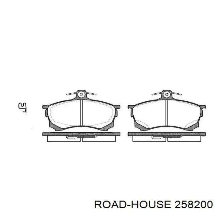 Klocki hamulcowe przednie tarczowe Road House 258200 cena, od 28,02 USD