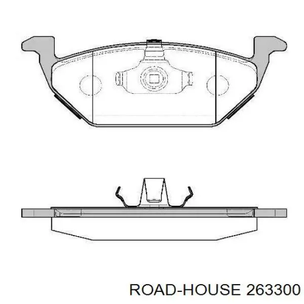 Klocki hamulcowe przednie tarczowe Road House 263300 cena, od 25,40 USD