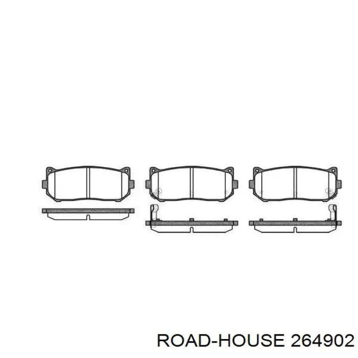Okładziny (klocki) do hamulców tarczowych tylne Road House 264902 cena, od 18,02 USD