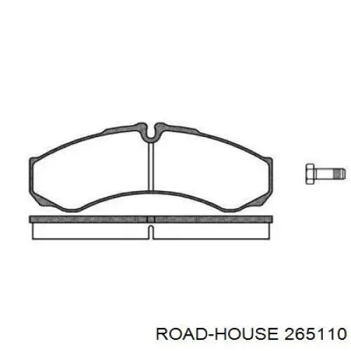 Klocki hamulcowe przednie tarczowe Road House 265110 cena, od 31,48 USD